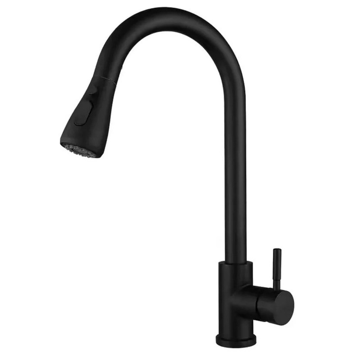 Szaniter csaptelep, 304-es rozsdamentes acél, kihúzható fogantyúval, többszínű, 1 darabos készlet.