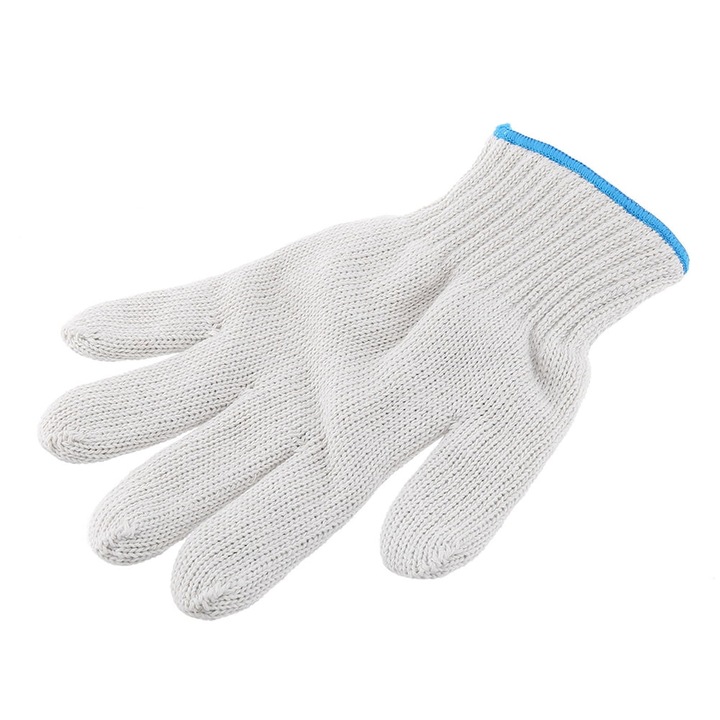 Manusi de protectie, Blue, din bumbac, set 1 pereche