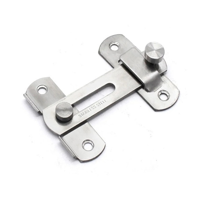 Broasca inox cu patru suruburi, YANYXR, argintiu, 10x7cm