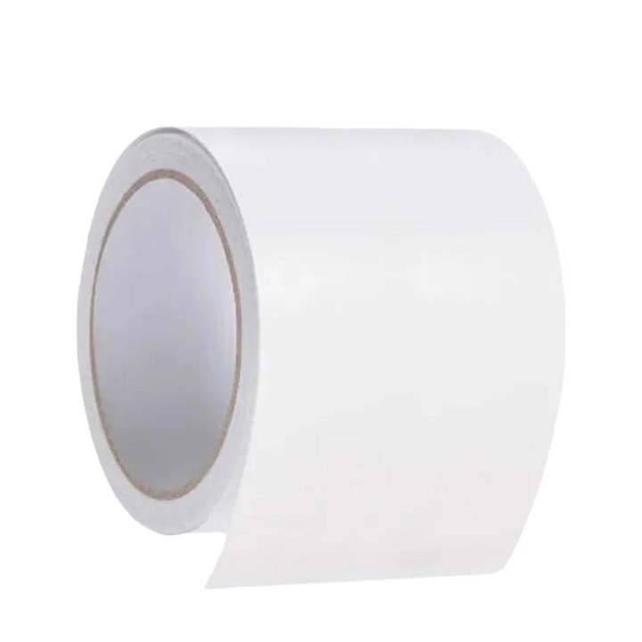 Ponyva ragasztószalag, fehér, 5cmx10m, PVC, ellenálló