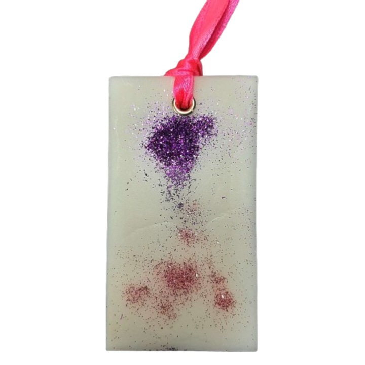 Parfumant dulap haine, Aromelaborcanel, Cires Japonez – Sakura, Bergamot, Dreptunghi, handmade, ceara parfumata naturala de soia, 30g