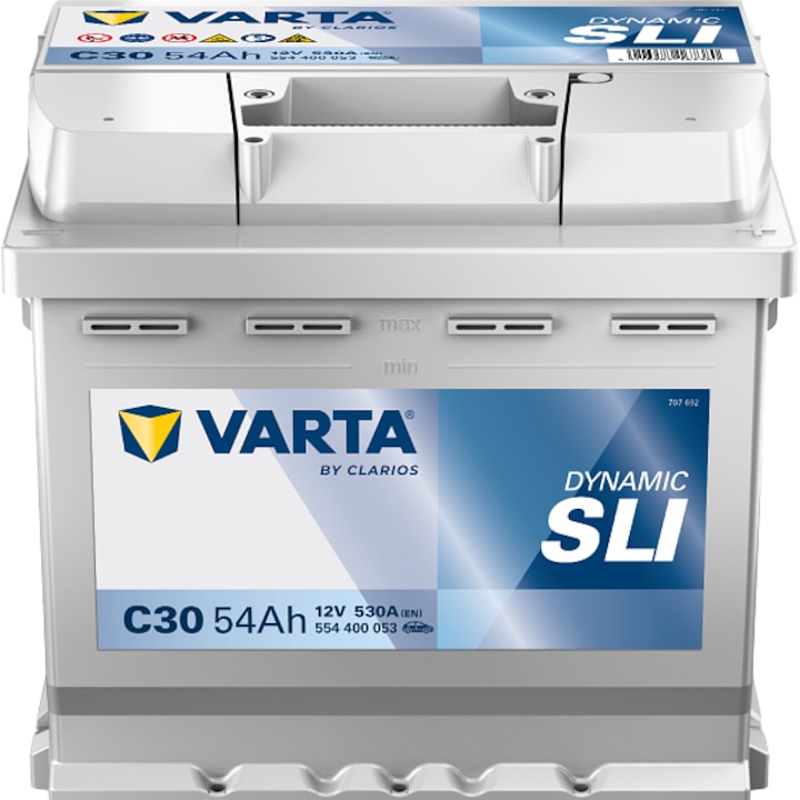 Автомобилен акумулатор Varta Dynamic SLI 54Ah 540A C30 554400053