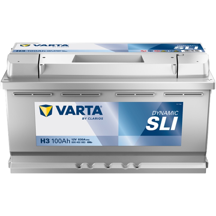 Автомобилен акумулатор Varta Dynamic SLI 100Ah 830A H3 600402083