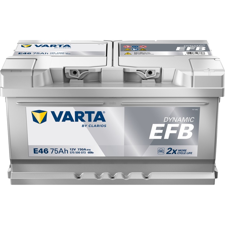 Автомобилен акумулатор Varta Dynamic EFB 75Ah 730A E46 575500073