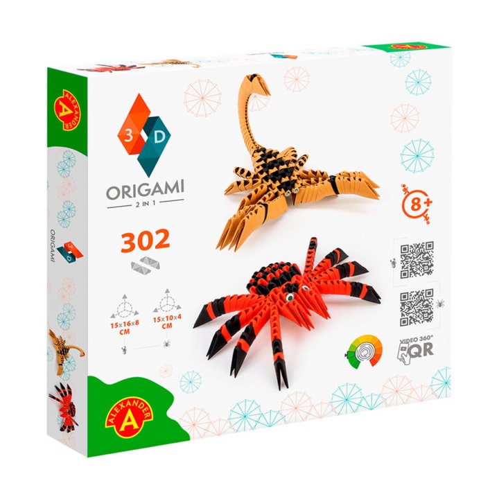 Set Origami 3D, Alexander, paianjen si scorpion