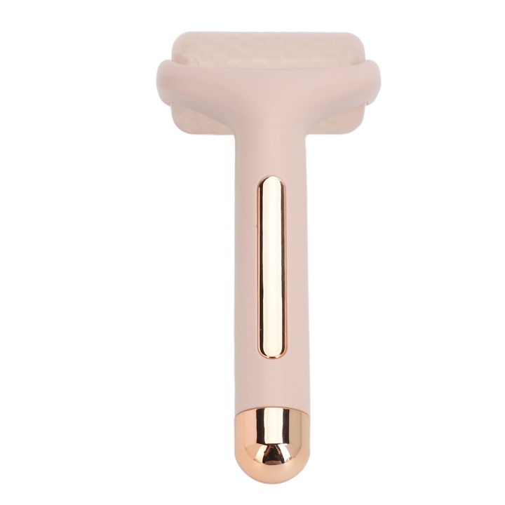 Aparat masaj facial HERUSI Ice Roller roz 20x8.5x6cm