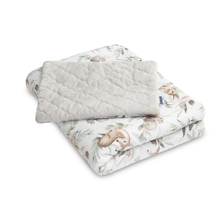 Комплект спално бельо за детско креватче Tres, 95x75см, 35x25см