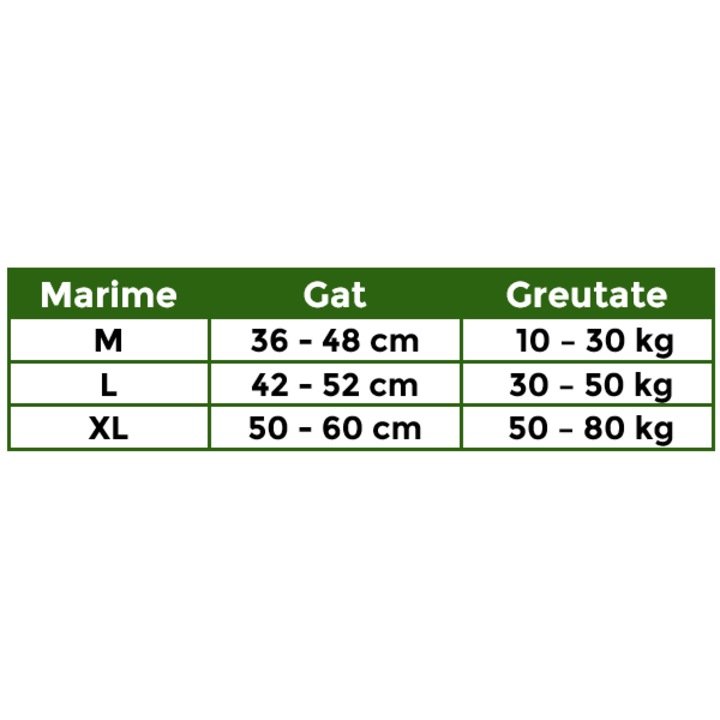 Zgarda Tactica pentru Caini, Roz - M, 36-48cm, 10-30kg, #HZ06