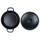 Oala Din Fonta, Orion, Fonta, Emailat, Negru/Albastru, Capacitate 5.2 L, Rezistent La Temperaturi De Pana La 250°C, Cu Capac, Dimensiuni 34.5x26x17.5 cm