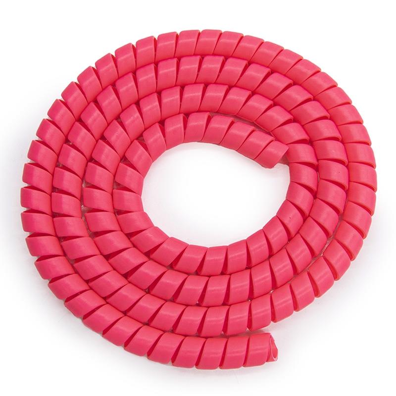 Protectie spiralata pentru cablu trotineta electrica, roz, 110 cm