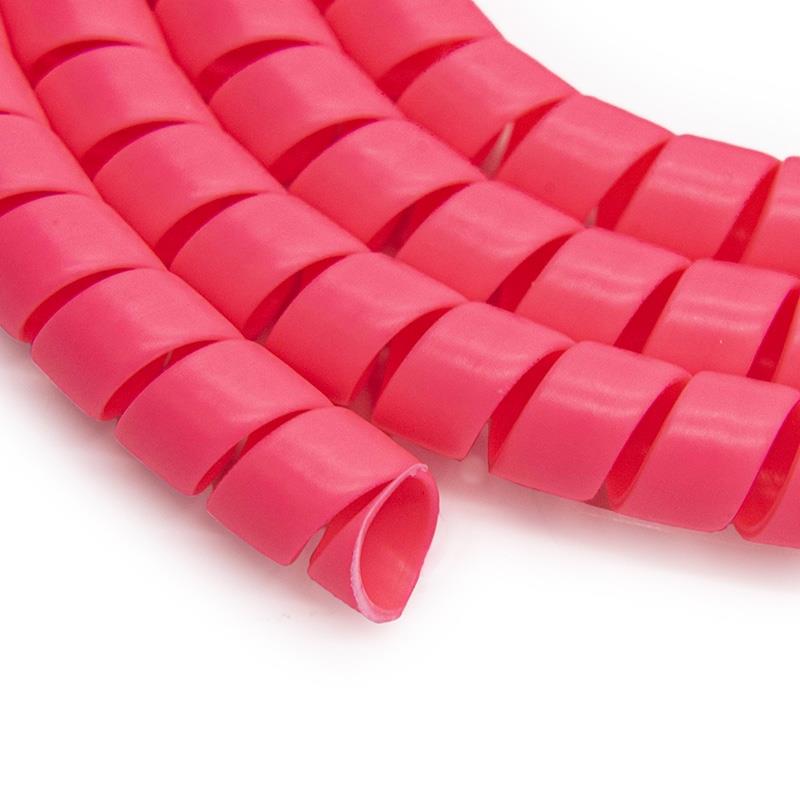 Protectie spiralata pentru cablu trotineta electrica, roz, 110 cm