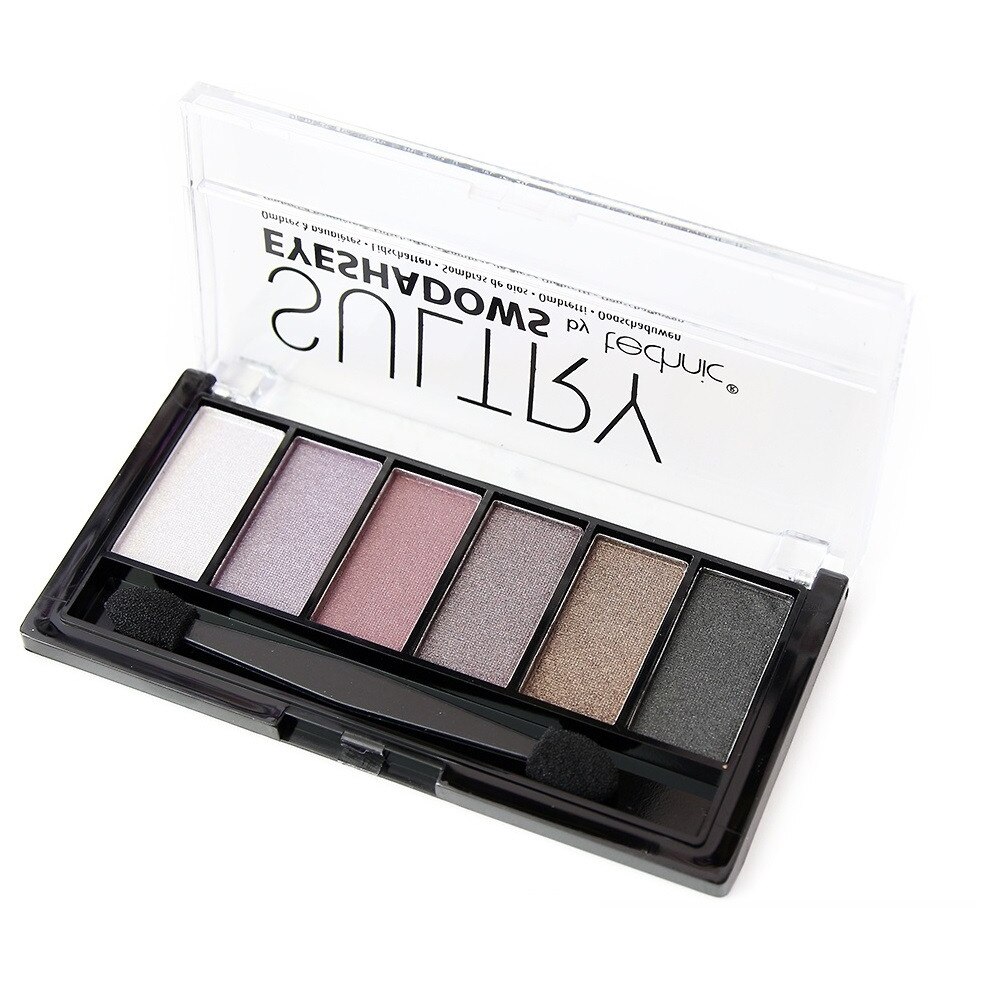 Paleta 6 nuante fard ochi Technic Sultry, Mulberry