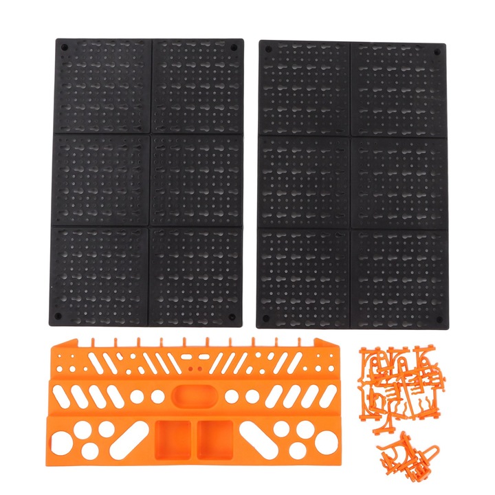 Panou organizator scule HERUSI 2 panouri ABS capacitate 15kg 60x40cm