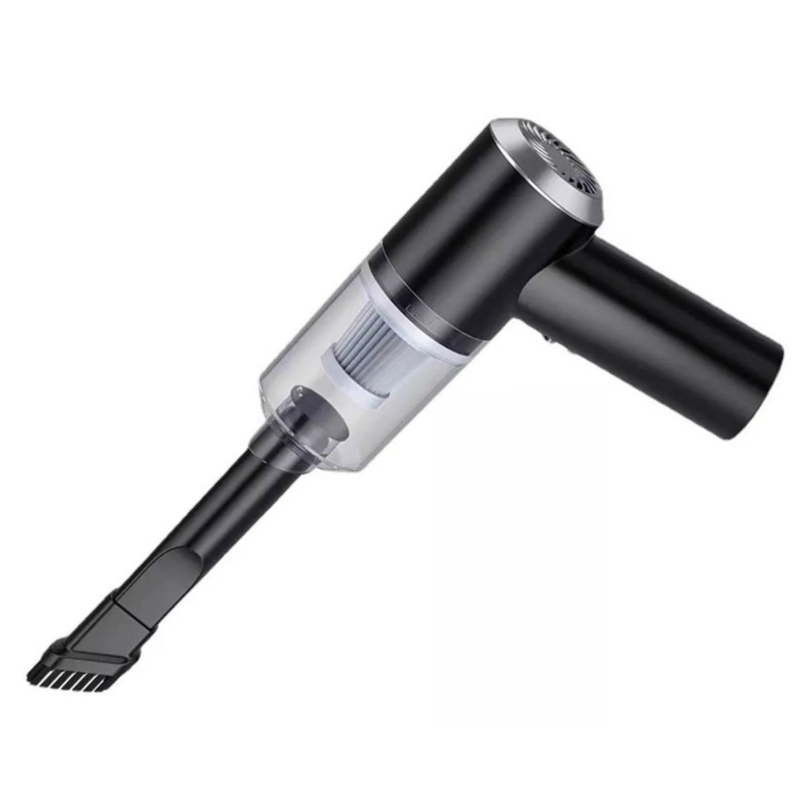 Aspirator portabil fara fir, motor puternic, 9000PA, 120W, 2 duze de aspiratie, negru