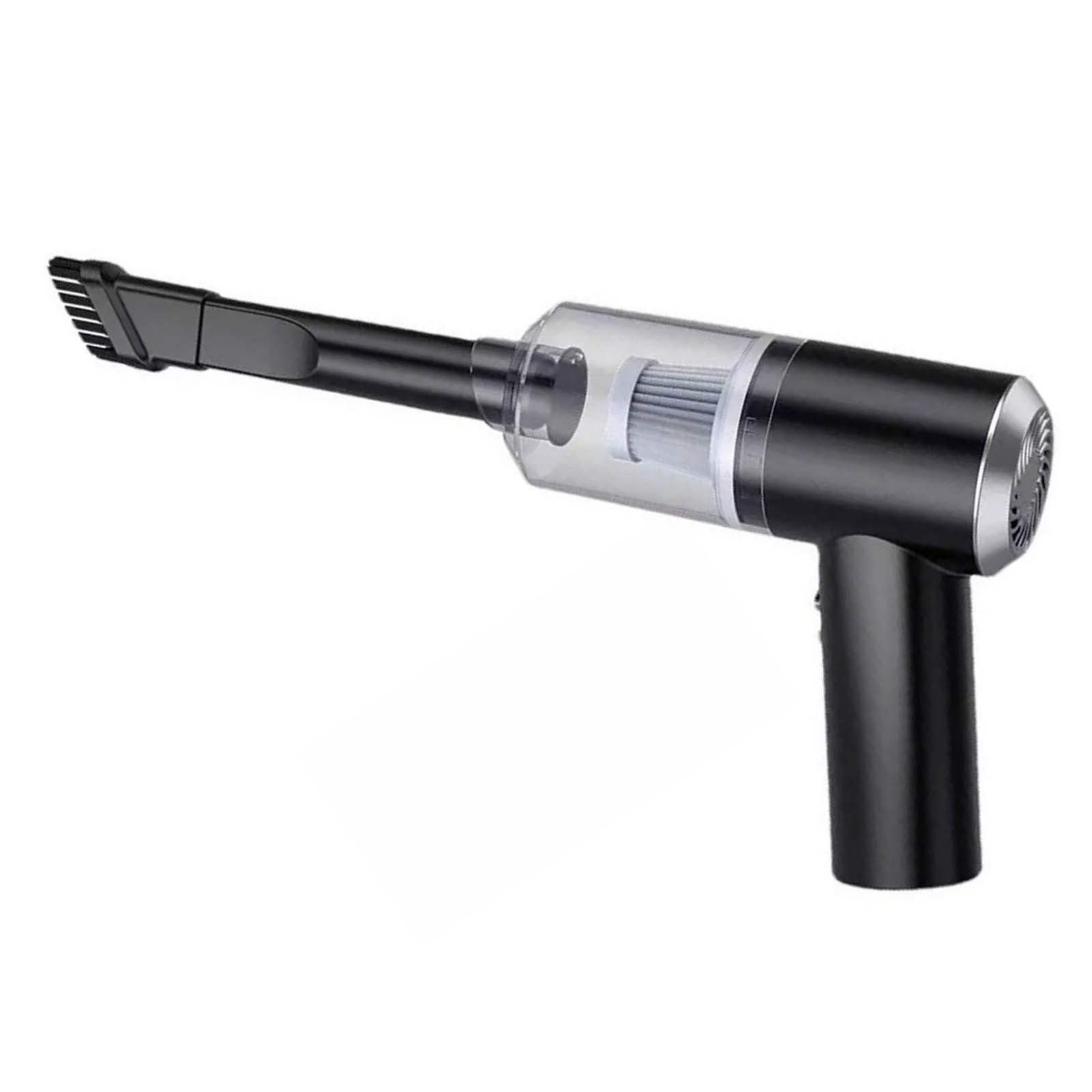 Aspirator portabil fara fir, motor puternic, 9000PA, 120W, 2 duze de aspiratie, negru
