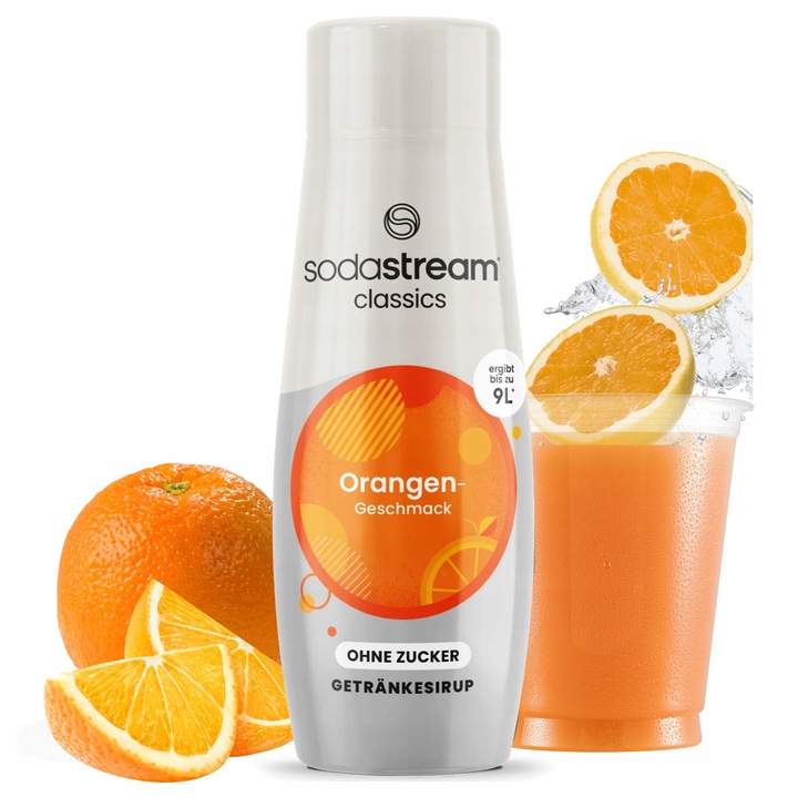 SodaStream sirop de portocale fara zahar 440 ml