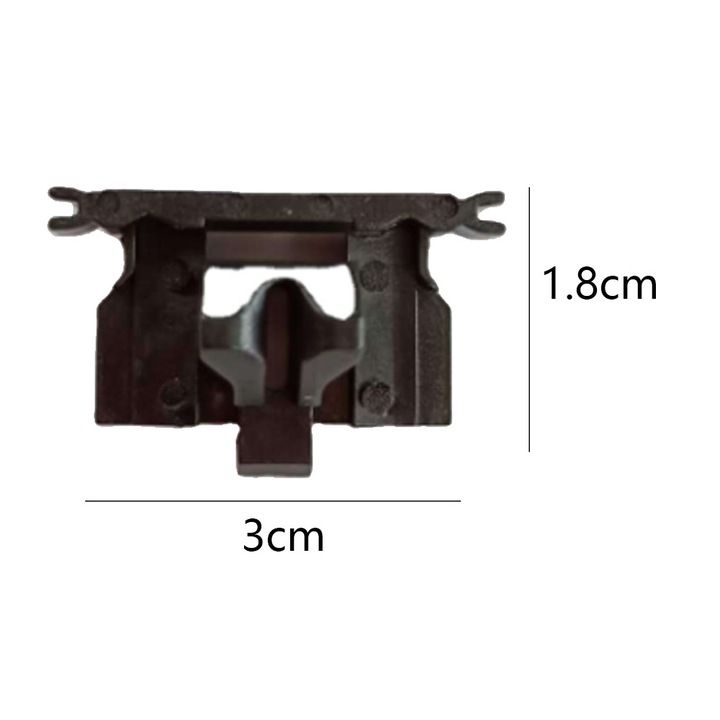 Set 2 capete pivotante pentru aparat de tuns, plastic, alb