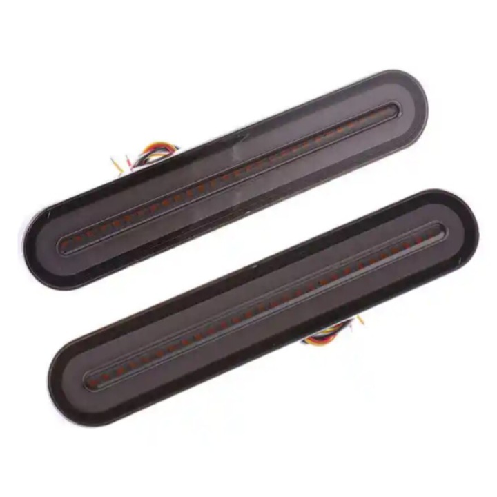 Комплект 2 LED лампи 3 функции, стоп, позиция, динамична сигнализация, 12-24V, 100LED, INELAG