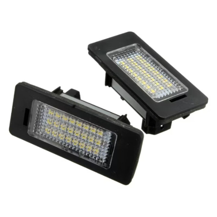 Set 2 Lampi Numar LED Canbus fara eroare BMW E39, E60, E61, E90, E91, E92, E93, E81, E82, X1/ E84, X5/E70, X6/E71, INELAG