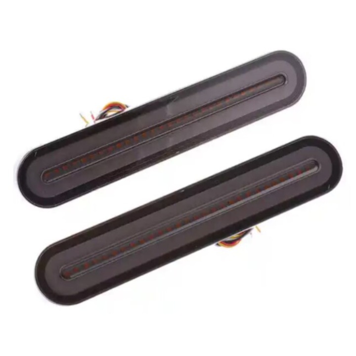 Комплект 2 LED лампи 3 функции, стоп, позиция, динамична сигнализация, 12-24V, 23см