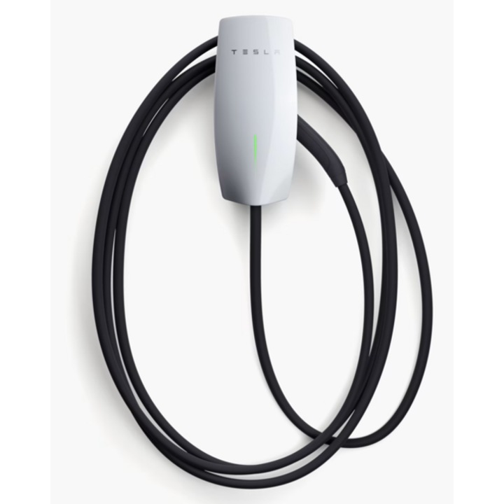 Зарядна Станция Tesla Wallconnector Gen 3 AC, 22kw, 32A, 7.3m Кабел Тип 2, Wi-Fi, RCD Тип A + DC 6mA