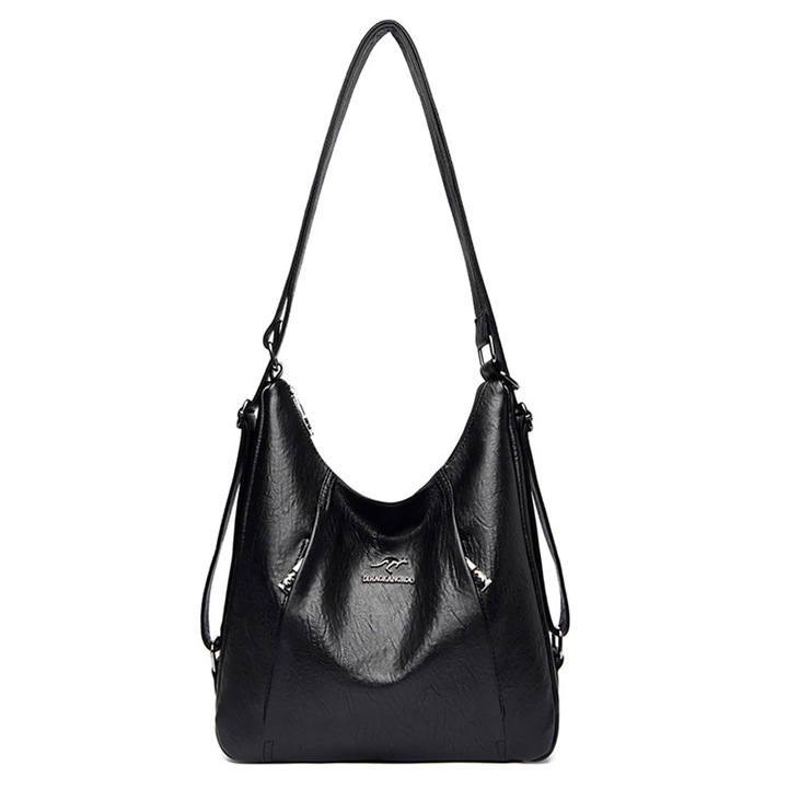 Дамска чанта, Crossbody, Лачена кожа, Цвят: Black Edition, Размери: 32x33x12cm