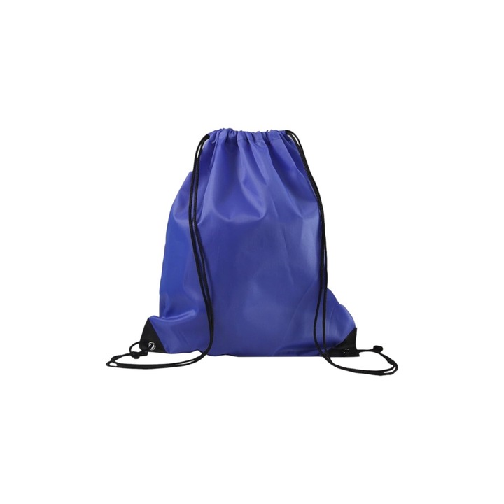 Rucsac pliabil multifunctional, material impermeabil, universal, calatorii, sala, picnic, piscina, albastru, sfoara rezistenta, portabil, 42X35cm, 2 bucati