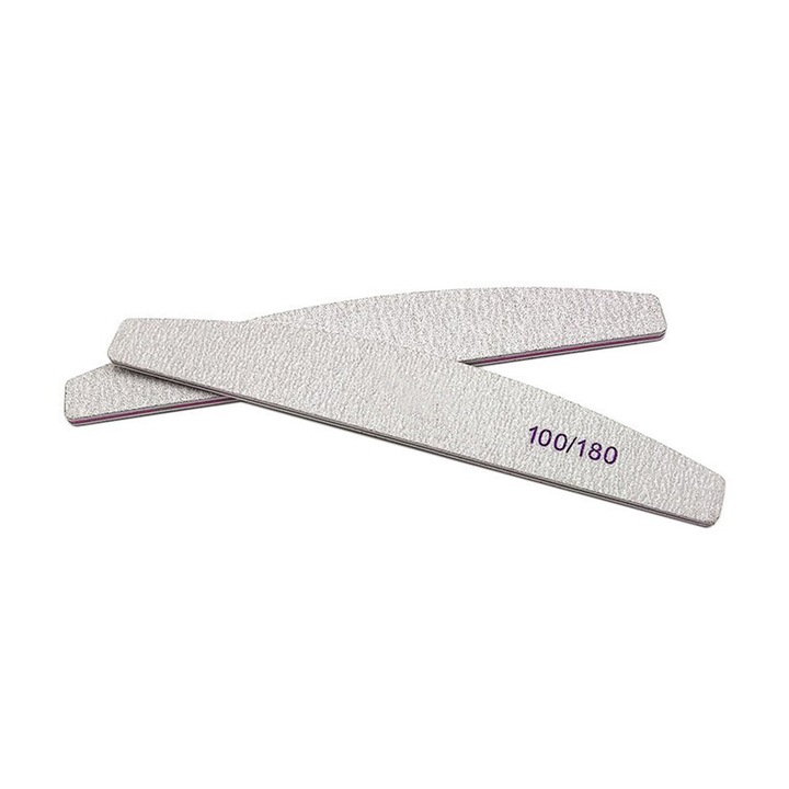 Pila unghii HERUSI set 16 buc acrilic gri 17.8x2.8x0.45cm
