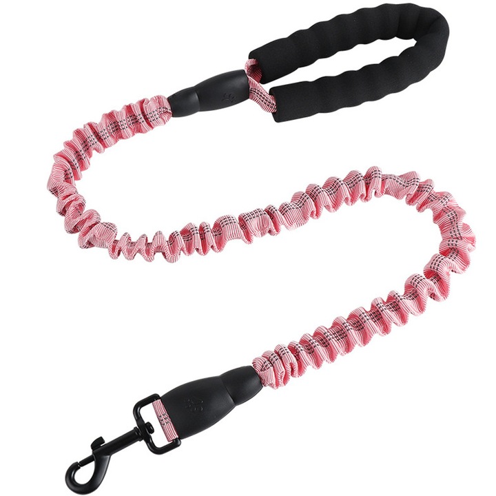 Светлоотразителна разтегателна каишка за кучета, бънджи каишка за обучение на кучета