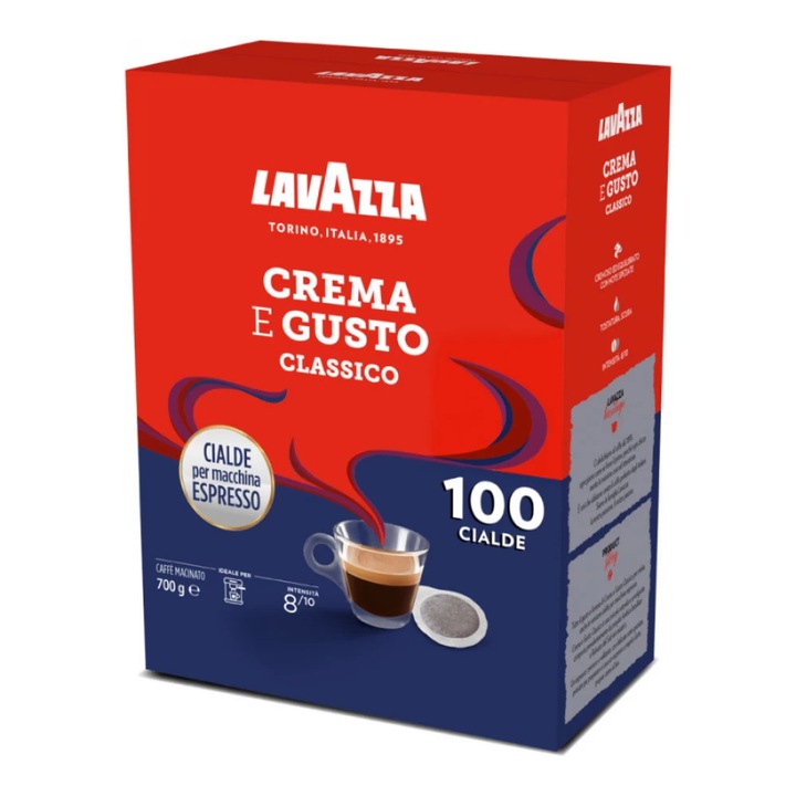 Paduri Lavazza Crema e Gusto ese 44 mm, 100 monodoze