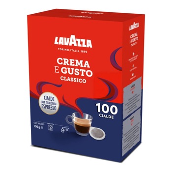 Paduri Lavazza Crema e Gusto ese 44 mm, 100 monodoze Paduri Lavazza Crema e Gusto ese 44 mm, 100 monodoze