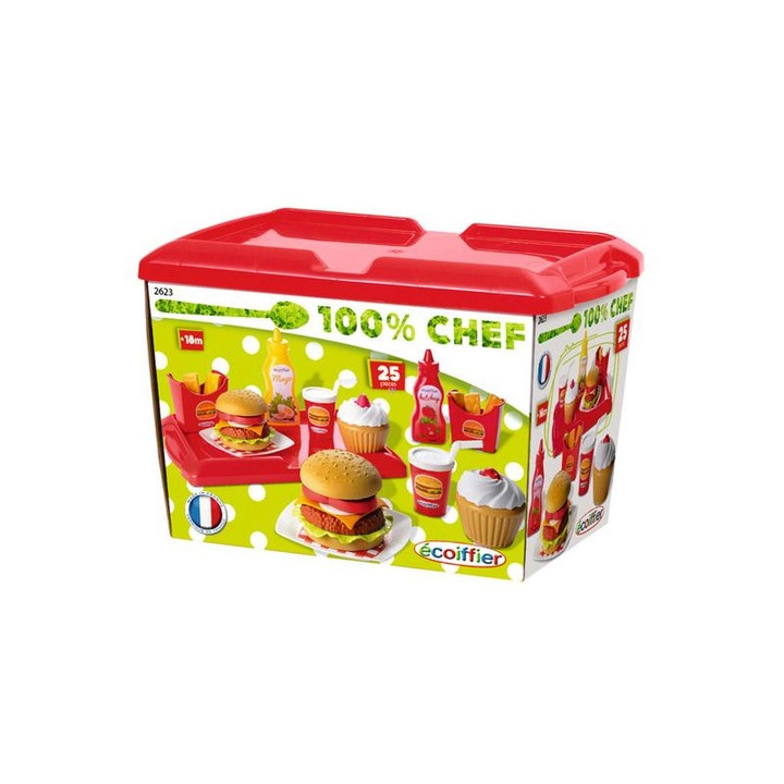 Écoiffier Gyorsétterem 36 darabos szett - Ecoiffier