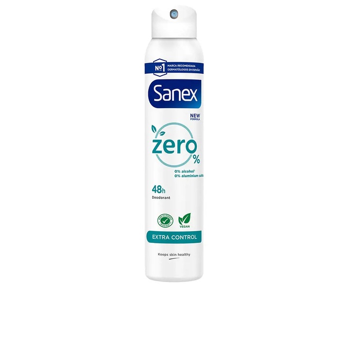 Sanex Dezodor Spray Sanex 0% 48h Extra Control, 200ml