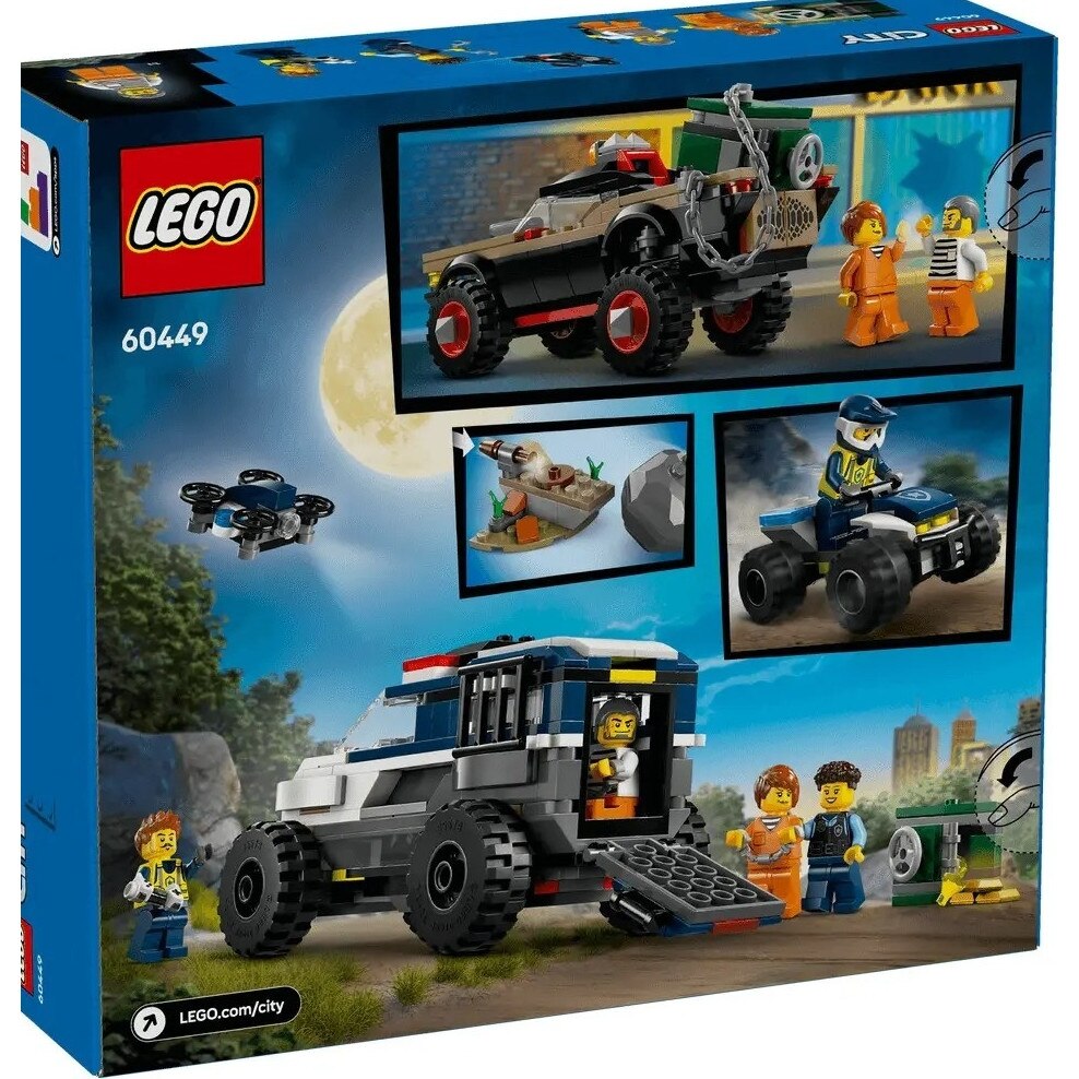 LEGO® City építőkészlet, Tereprendőrségi autós üldöző 60449, 467