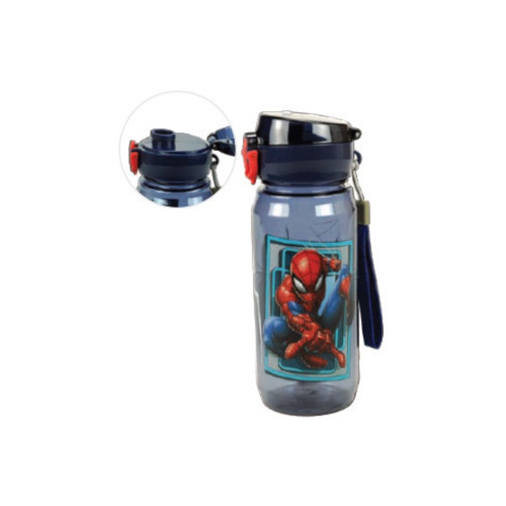 Pókember World műanyag kulacs akasztóval 600 ml