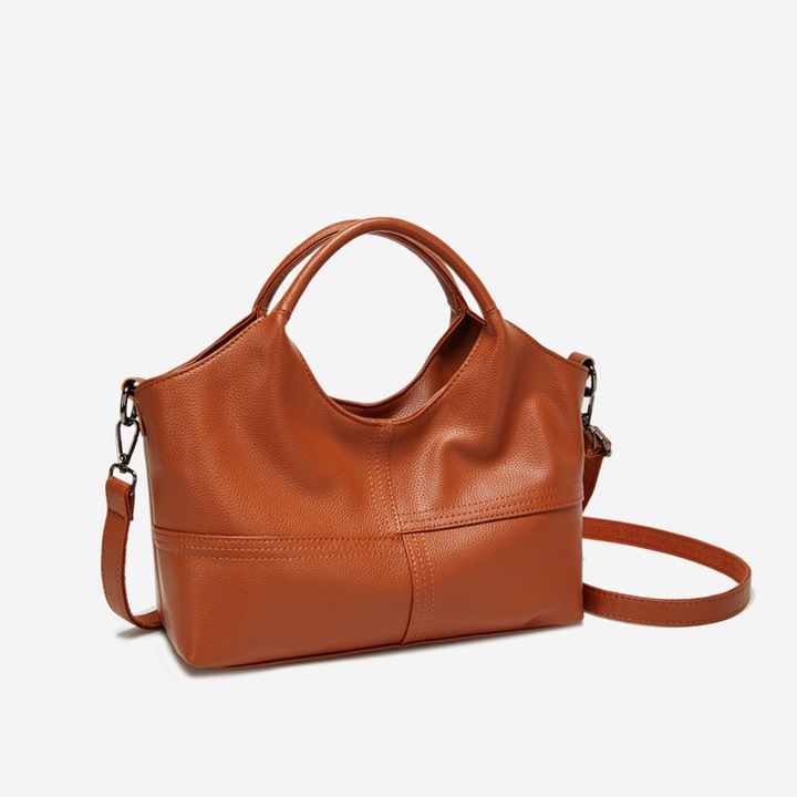 Női crossbody táska, WNANNAN, hétköznapi, 29x12x20cm, PU, Világosbarna, One-Size/One-Size