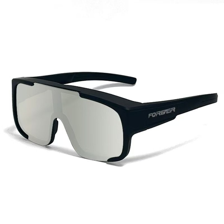 Ochelari sportivi, Forever, lentile argintii, protectie UV400, dimensiuni 145x58mm, pentru copii