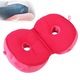 Perna ortopedica donut, microplush, design ajustabil, spuma cu memorie, rosu roz