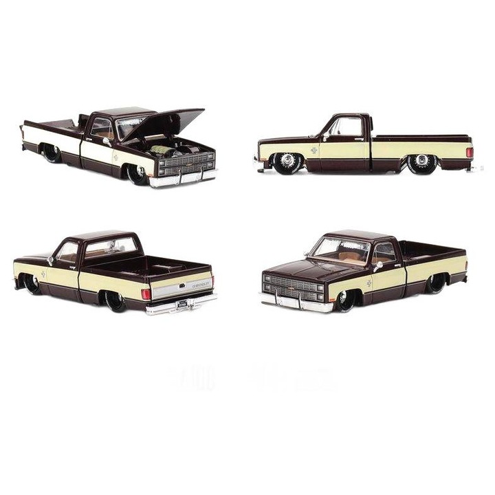 Modell autó Chevrolet Silverado Vintage Spec V1 1980 1:64 Mini GT KHMG145