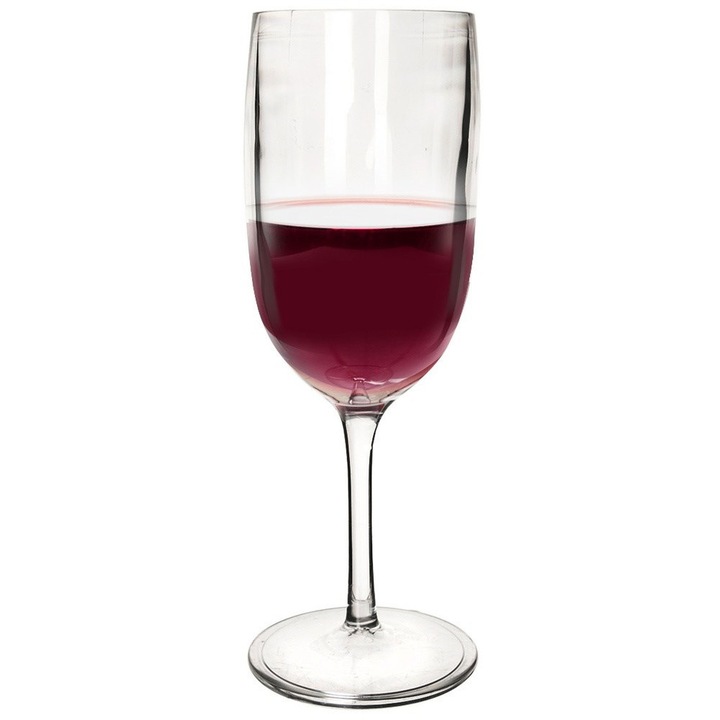 Pahar universal pentru vin si bauturi, Orion, 320 ml, plastic, transparent, 7x21,5 cm