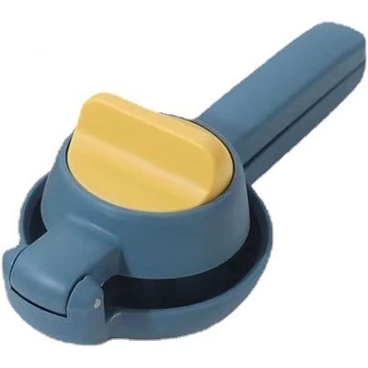 Ръчна сокоизстисквачка за цитруси От Fitilomania, за лимони, портокали, с двойно действие, лесна за използване, устойчив ABS материал, син, 8x10x22 см