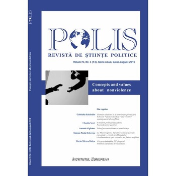 Polis vol.4 nr.3 (13) Serie noua iunie-august 2016 Revista de Stiinte politice Polis vol.4 nr.3 (13) Serie noua iunie-august 2016 Revista de Stiinte politice