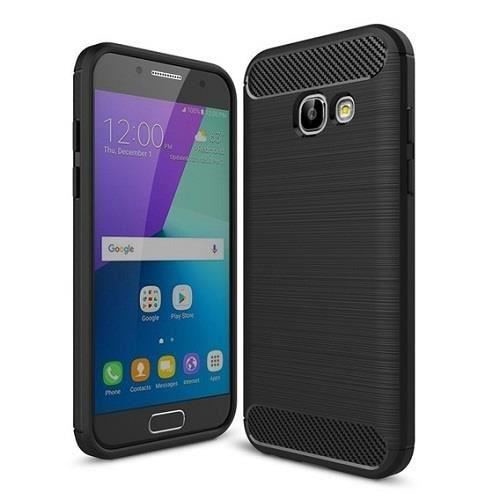 Husa Iberry Carbon Negra Pentru Samsung Galaxy A3 A320 (2017)