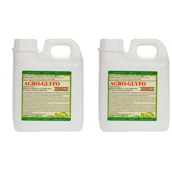 Erbicid total combatere buruieni, Agro Glyfo, 2 litri