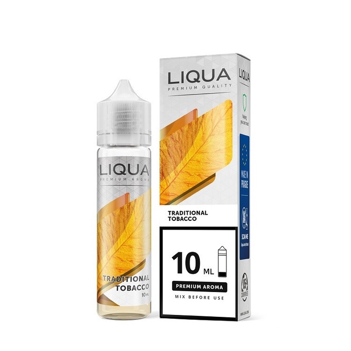 Aroma Longfill Tigara Electronica Liqua, 10ml - Traditional Tobacco