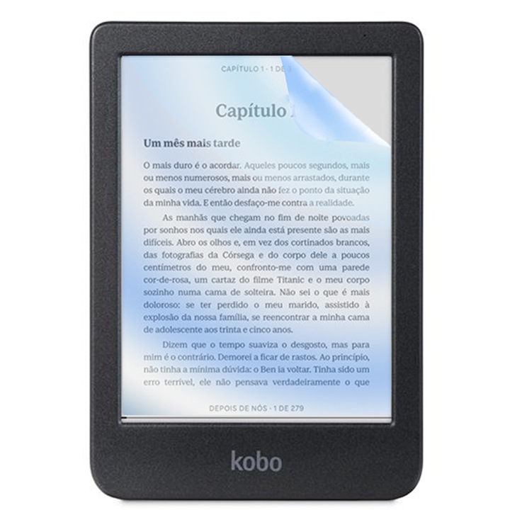 Силиконов филм Blue Guard COMANDO VisionProtect за цвят Kobo Clara, против отблясъци, против удари, филтър против синя светлина, HD яснота, ултратънък дизайн, перфектна съвместимост при допир, лесно нанасяне