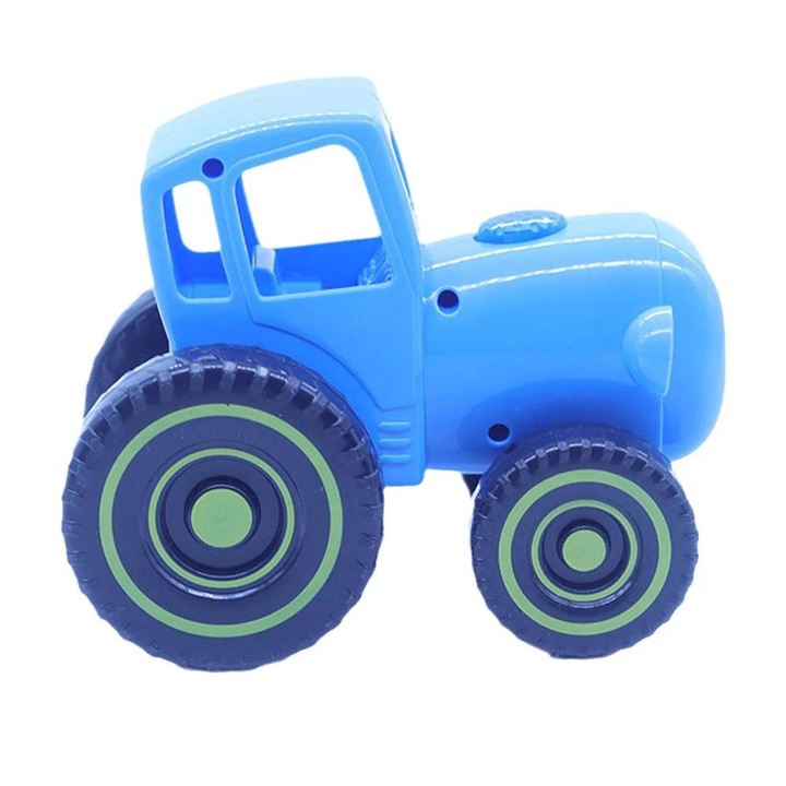 Tractor de jucarie YANYXR albastru 14x9.5x11cm cu roti mobile si sunete