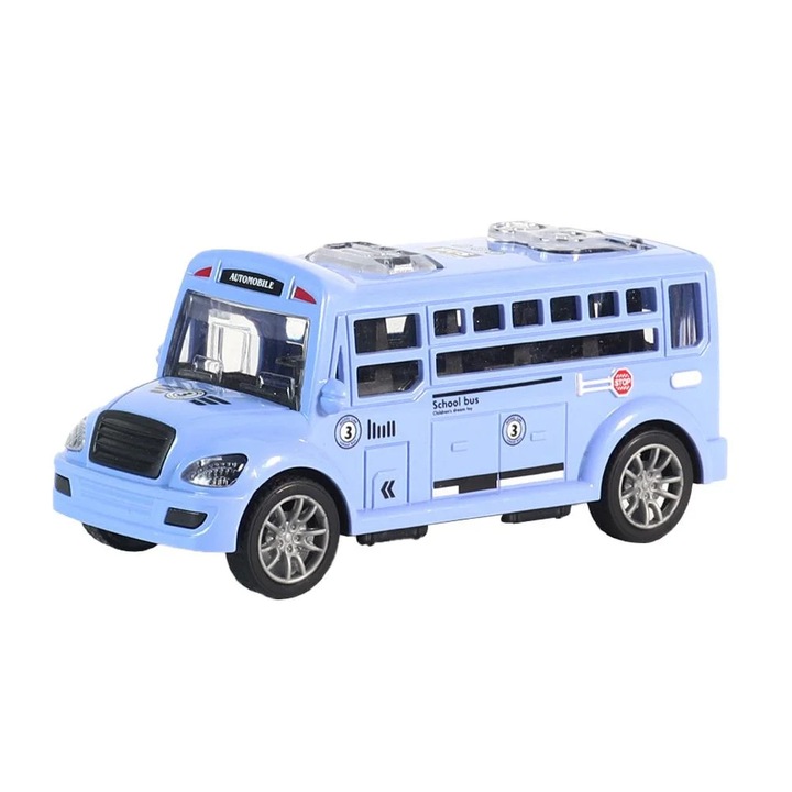 Jucarie masinuta YANYXR model autobuz galben 13x6x5.5cm