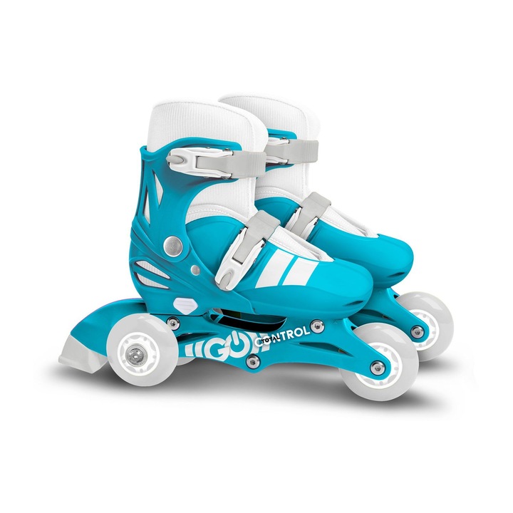 Role reglabile 2 in 1 pentru copii, Homio, albastru, marimea 30-33, Skids Control