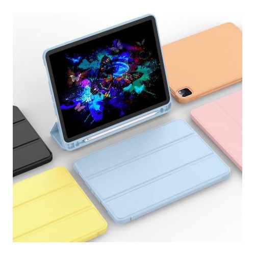 Husa Smart Cover compatibila cu Ipad 11(A16) 2025 11", inchidere magnetica, Rebound Pencil, Albastru, TELGORBCS